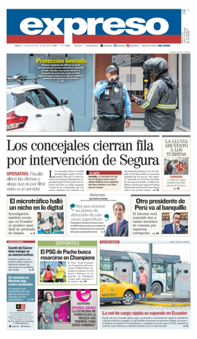 Cover of Diario Expreso
