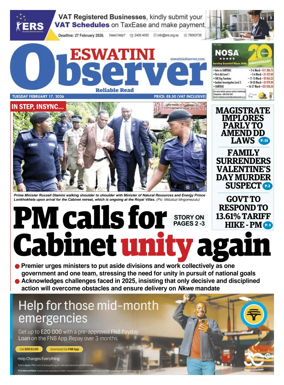 Cover of Eswatini Observer