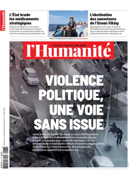 Cover of L'HUMANITE