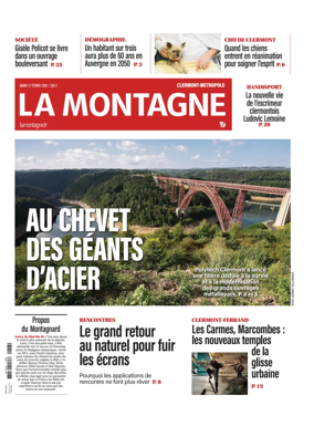 Cover of La Montagne (Clermont-Metropole)
