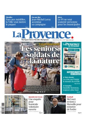 Cover of La Provence Martigues-Istres-Vitrolles-Marignane