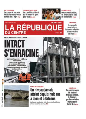 Cover of La Republique du Centre (Orleans - Loiret))