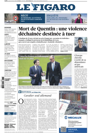 Cover of Le Figaro