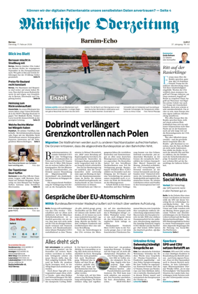 Cover of Markische Oderzeitung Bernau