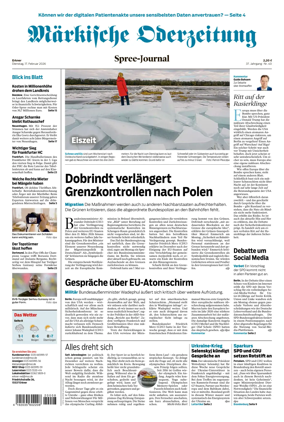 Cover of Markische Oderzeitung Erkner