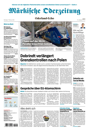 Cover of Markische Oderzeitung Oderland-Echo