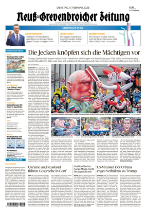 Cover of Neuss-Grevenbroicher Zeitung Neuss