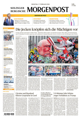 Cover of Solinger Bergische Morgenpost/Remscheid