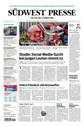 Cover of SUDWEST PRESSE - Neckar-Chronik