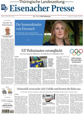 Cover of Thuringische Landeszeitung (Eisenach)