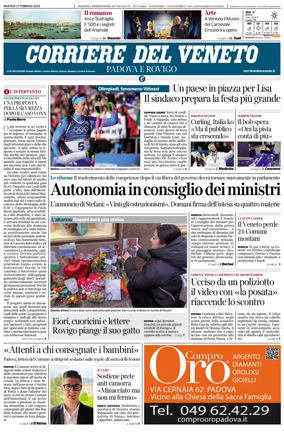 Cover of Corriere del Veneto (Padova e Rovigo)