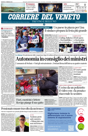 Cover of Corriere del Veneto (Treviso e Belluno)