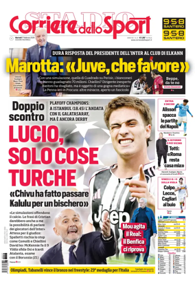 Cover of Corriere dello Sport (Nazionale)