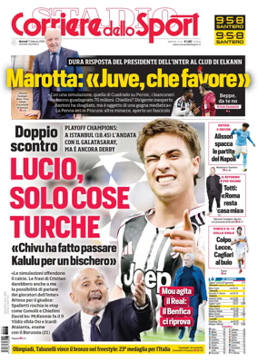 Cover of Corriere dello Sport
