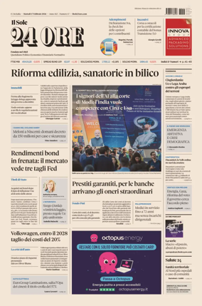 Cover of Il Sole 24 Ore