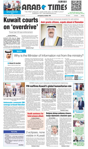 Cover of Arab Times