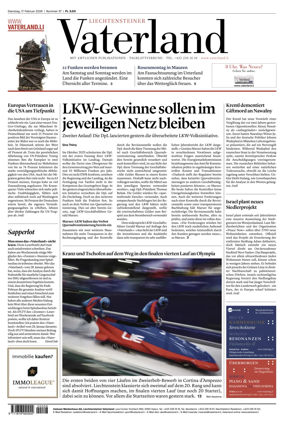 Cover of Liechtensteiner Vaterland