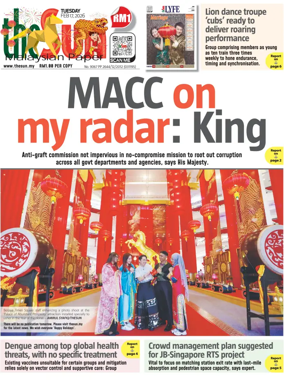 Cover of The Sun (Malaysia)