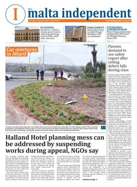 Cover of Malta Independent