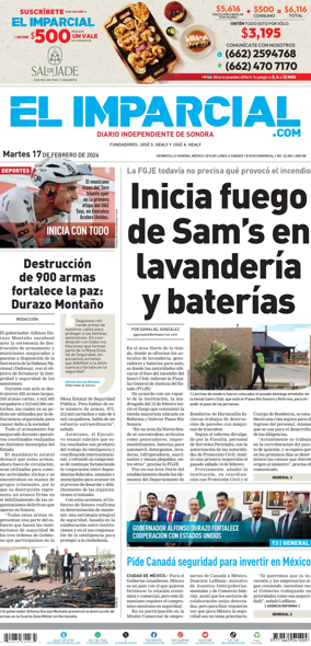 Cover of El Imparcial
