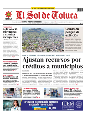 Cover of El Sol de Toluca