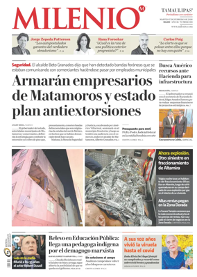 Cover of Milenio Tamaulipas