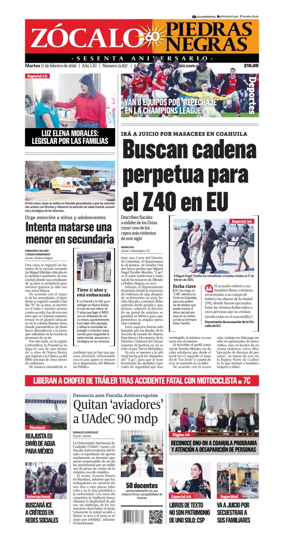 Cover of Zocalo Piedras Negras