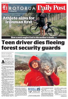 Cover of Rotorua Daily Post