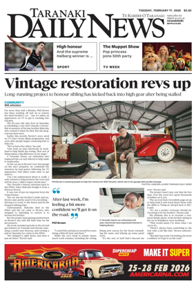 Cover of Taranaki Daily News