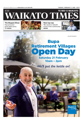 Cover of Waikato Times