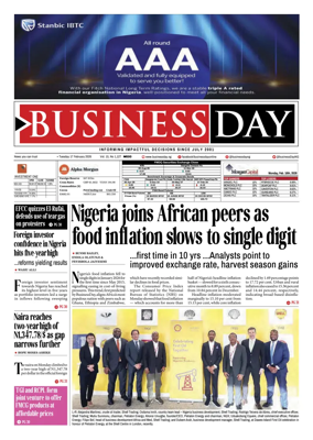 Cover of Business Day (Nigeria)
