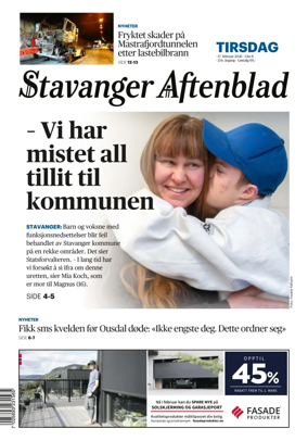 Cover of Stavanger Aftenblad