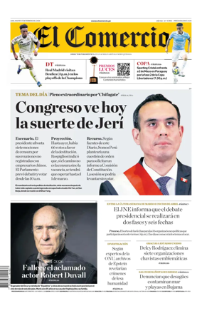 Cover of Diario El Comercio