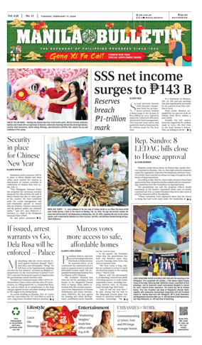 Cover of Manila Bulletin