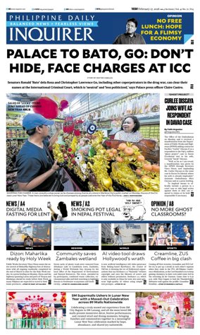 Cover of Philippine Daily Inquirer