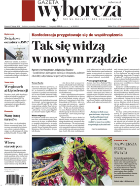 Cover of Gazeta Wyborcza Stoleczna