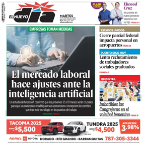 Cover of El Nuevo Dia