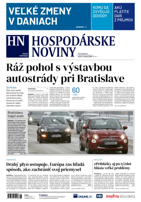Cover of Hospodarske noviny