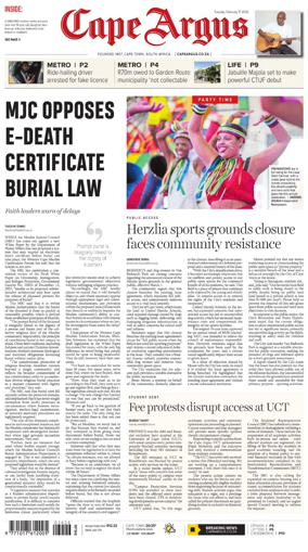 Cover of Cape Argus (PM Edition)