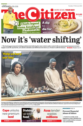 Cover of The Citizen (KZN)