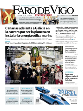 Cover of Faro de Vigo (Pontevedra)