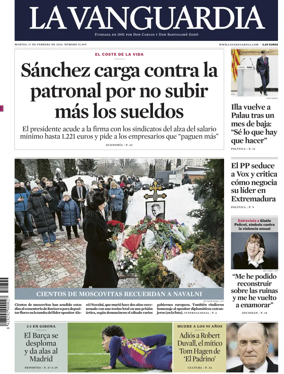 Cover of La Vanguardia (1st Edition)