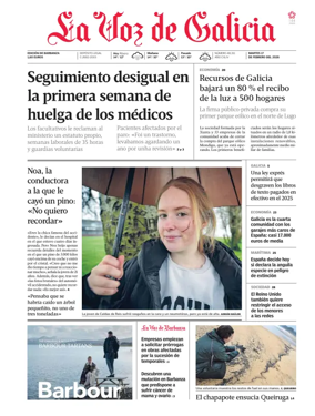 Cover of La Voz de Galicia (Barbanza)