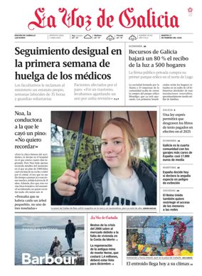 Cover of La Voz de Galicia (Carballo)