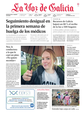 Cover of La Voz de Galicia (Deza)