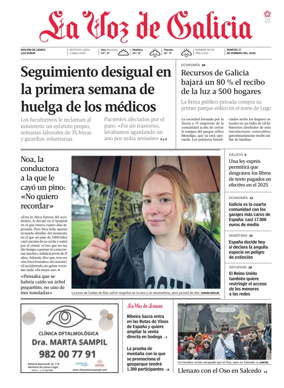 Cover of La Voz de Galicia (Monforte)