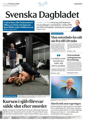 Cover of Svenska Dagbladet