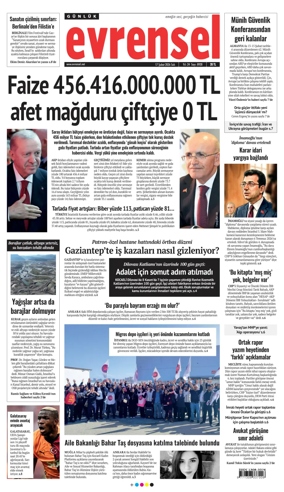 Cover of Evrensel Gazetesi