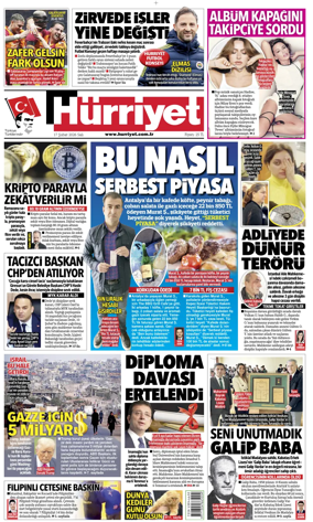 Cover of Hurriyet
