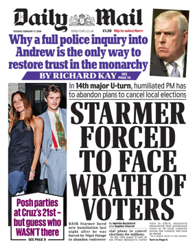 Cover of Daily Mail